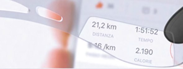 eBike-Display mit Fahrdaten.