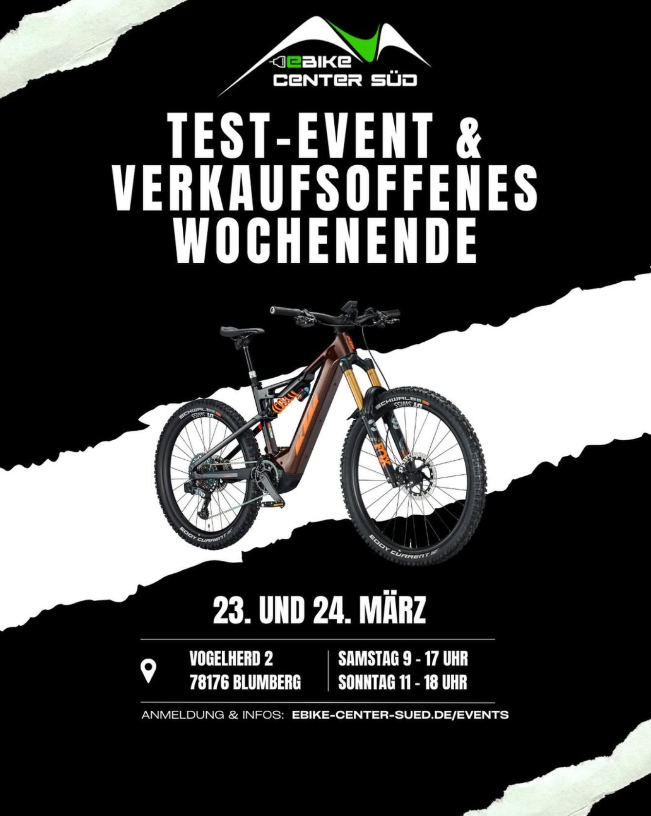 eBike Test-Event und Verkauf.