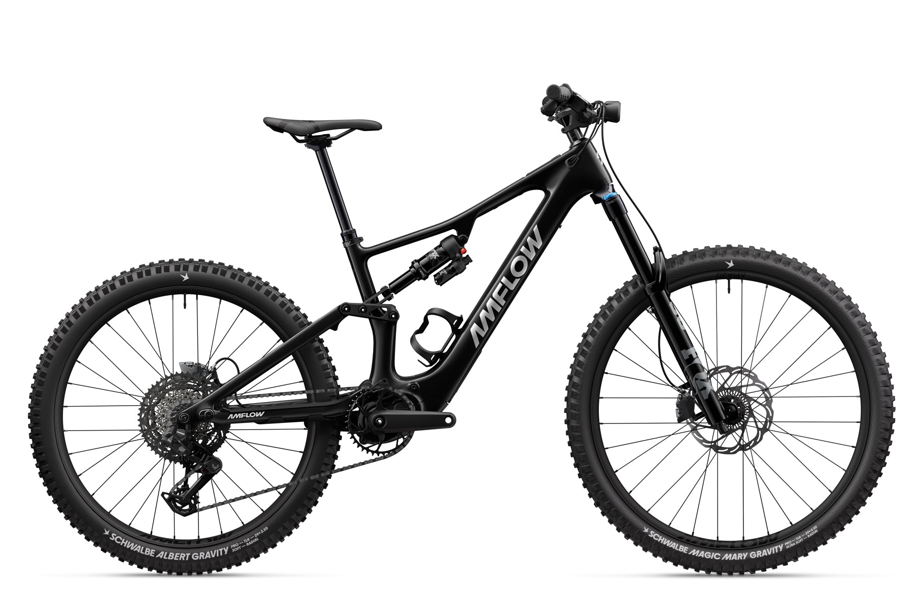 Amflow PX Carbon e-Mountainbike in Seitenansicht
