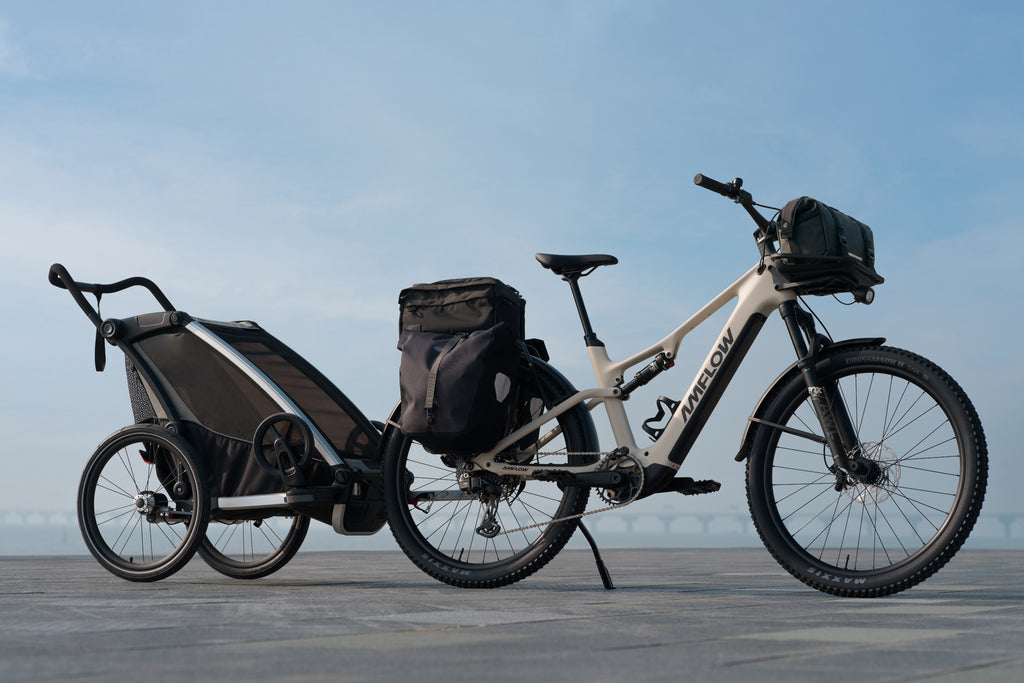 Amflow TL Carbon mit Fahrradanhänger