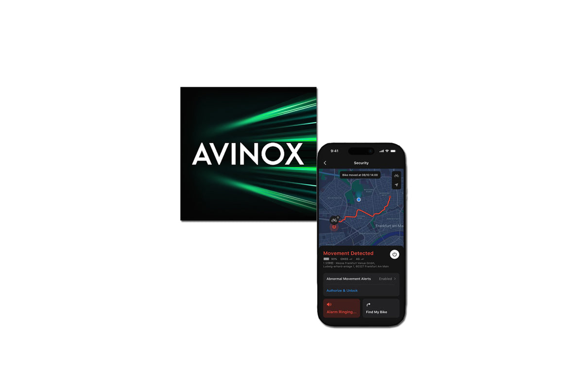 Avinox Ride App auf einem Smartphone