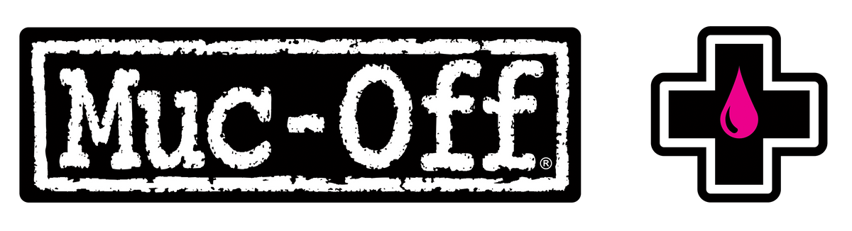 Muc-Off Logo und Zubehörsymbol.