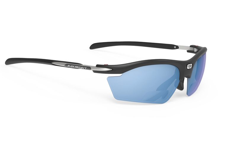 Sportliche Sonnenbrille für Radfahrer.