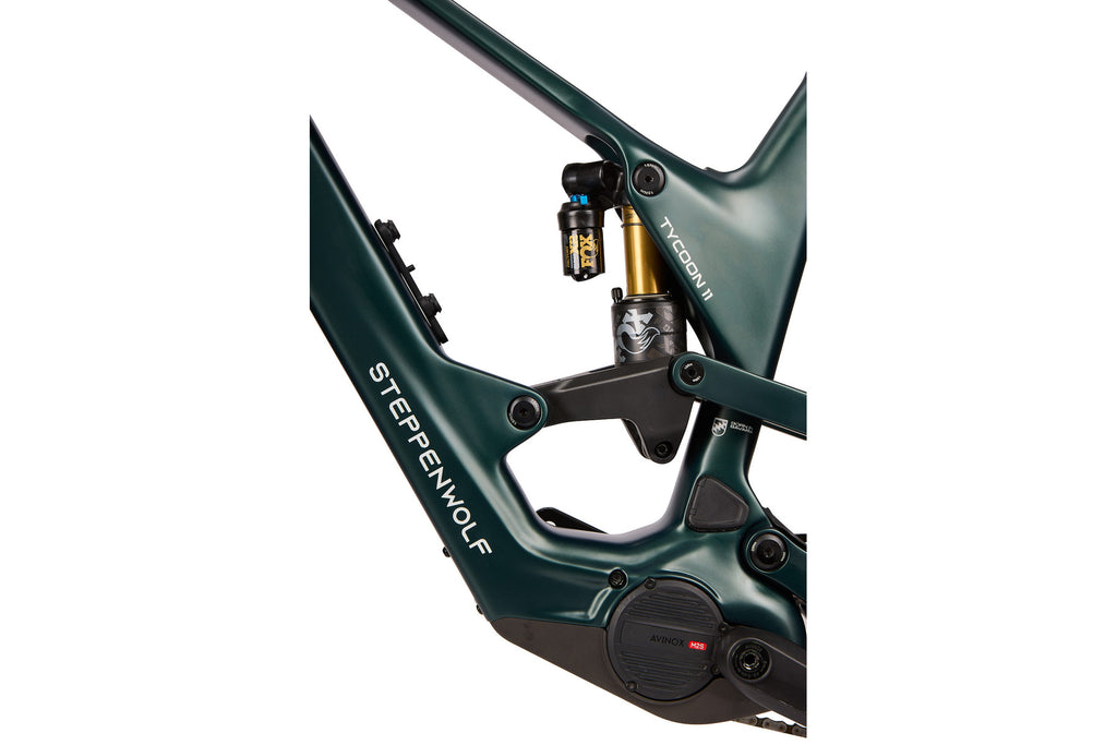 Steppenwolf Tycoon 11 in Dark Green Matte – Rahmen und Hinterradfederung